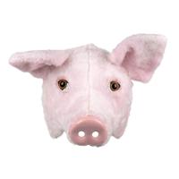 Pluchen halfmasker varken - thumbnail
