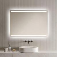 LoXa - Badkamerspiegel Felix met LED 80x60cm - Dimbaar - Anti-condens - Direct & Indirect licht - Geheugenfunctie - Energiezuinig - Eenvoudige installatie - thumbnail