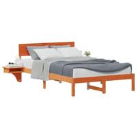 Bedframe met nachttafels met hoofdeinde Wasbruin 135 x 190 cm - thumbnail