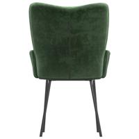 Eetkamerstoelen 2 st fluweel donkergroen - thumbnail