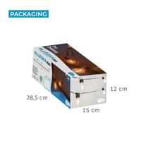 LED-lichtkrans New Garden Allegra 8 m 10 Wit/Zwart Zon - thumbnail