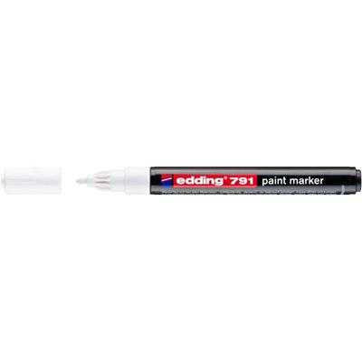 Paintmarker edding 791 alcoholbasis 1-2mm wit