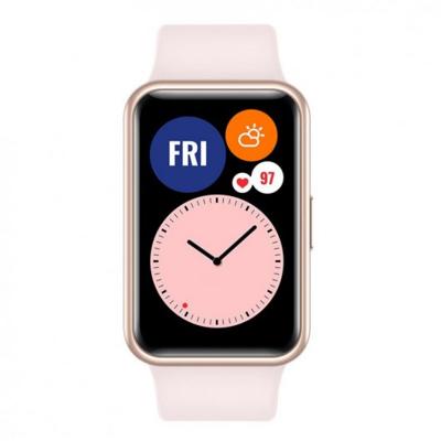 Watch Fit - Roze goud - smart watch met riem - silicone - kersenbloesemroze - afmeting pols: 110-190 mm - display 1.64 Watch Fit - Roze goud - smart watch met riem - silicone - kersenbloesemroze - afmeting pols: 110-190 mm - display 1.64