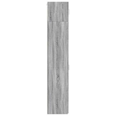 Opbergkast smal 45x42,5x225 cm bewerkt hout grijs sonoma eiken