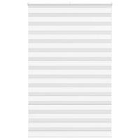 VidaXL Zebra rolgordijn 145x230 cm stofbreedte 140,9cm polyester wit - thumbnail