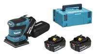 Makita DBO480RTJ Accu Handpalm Vlakschuurmachine | 18V | 2 x 5.0 Ah accu + snellader | In Mbox - DBO480RTJ - thumbnail