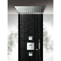 Hoofddouche Hotbath Mate Inbouw Vierkant 50x50 cm Chroom - thumbnail