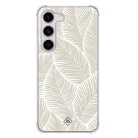 Samsung Galaxy S23 Plus shockproof hoesje - Palmy leaves beige - thumbnail