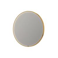 Spiegel INK SP24 120x4x120 cm incl. direct LED-Verlichting Rondom en Spiegelverwarming Mat Goud - thumbnail