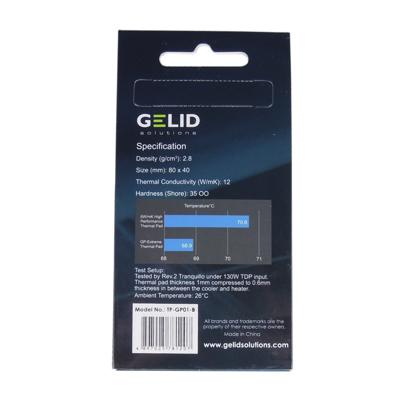 Gelid TP-GP01-B Warmtegeleidend pad 1 mm 12 W/mK (l x b) 80 mm x 40 mm