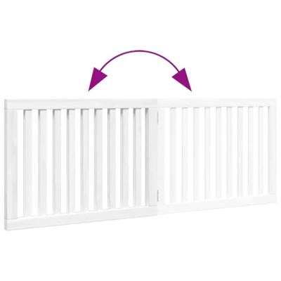 Hondenhek inklapbaar 2 panelen 160 cm populierenhout wit Hondenhek inklapbaar 2 panelen 160 cm populierenhout wit