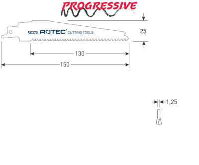 Rotec Reciprozagen | RC370 | S956XHM | 2 Stuks - 525.0370 Rotec Reciprozagen | RC370 | S956XHM | 2 Stuks - 525.0370