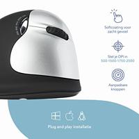 R-Go HE ergonomische muis, large, draadloos, voor rechtshandigen - thumbnail