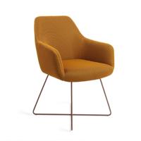 Jesper Home Eetkamerstoel 'Hiroo' Cross Rose, kleur Groovy Garam - thumbnail