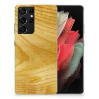 Samsung Galaxy S21 Ultra | Bumper Hoesje | Licht Hout - thumbnail