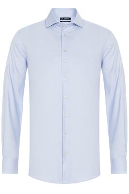 Sleeve7 Heren Overhemd Hemelsblauw Widespread Heavy Twill Modern Fit