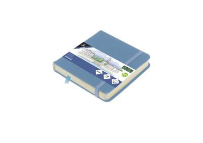 Kangaro Schetsboek - Sky Blue - Hardcover - 80 vellen - 140g - Roomwit Papier met Elastiek en Lint