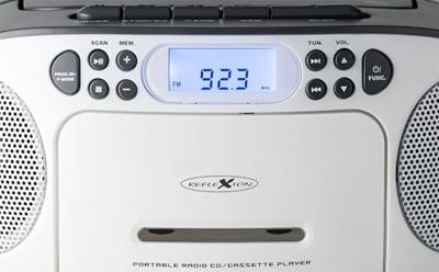 Reflexion RCR2260GR Radio/CD-speler VHF (FM) AUX, CD, Cassette Grijs-wit