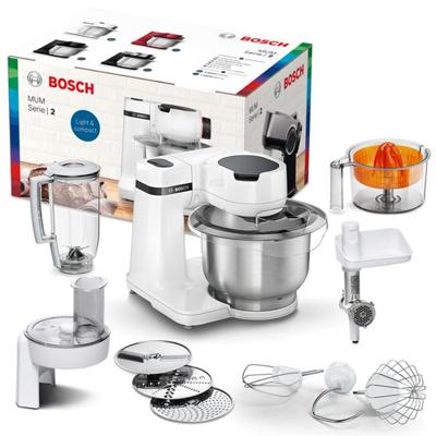 Bosch Haushalt MUMS2EW40 Foodprocessor 700 W Wit, RVS