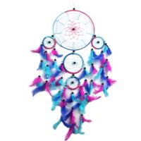 Creatieve hand-geweven ambachten Dream Catcher huis auto muur opknoping decoratie (kleurrijke blauw) - thumbnail