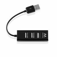 USB-HUB Ewent EW1123 Zwart - thumbnail