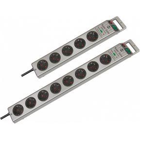 Brennenstuhl 1153340318 Overspanningsveilige stekkerdoos Zilver Randaarde stekker 1 stuk(s)