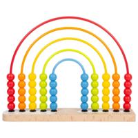 Small Foot - houten motoriekspiraal regenboog - thumbnail