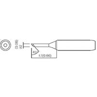 TOOLCRAFT TO-4941102 Soldeerpunt Afgeschuind 45° Grootte soldeerpunt 2 mm Lengte soldeerpunt: 17 mm Inhoud: 1 stuk(s) - thumbnail