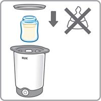 NUK Thermo Express Babyvoedsel verwarmer Wit, Zwart - thumbnail