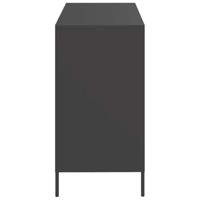 Dressoir 101,5x39x73,5 cm koudgewalst staal zwart - thumbnail