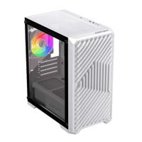 ATX Semi-toren doos KEEP OUT XC-220W Wit - thumbnail