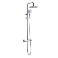 Regendoucheset Go by van Marcke Cocoon Opbouw incl Handdouche Doucheslang en Thermostaatkraan Chroom - thumbnail