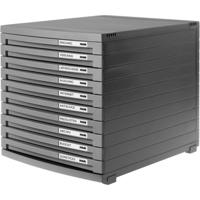 HAN CONTUR 1510-191 Ladebox Donkergrijs DIN A4, DIN B4, DIN C4 Aantal lades: 10 - thumbnail