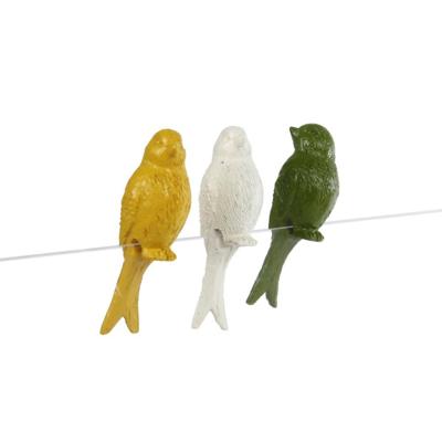 CosyDecor Beeld zittende vogel 4x3x7cm