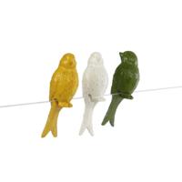CosyDecor Beeld zittende vogel 4x3x7cm - thumbnail