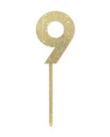 HEMA Taartdecoratie herbruikbaar cijfer 9 - thumbnail