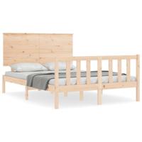 Bedframe zonder matras massief grenenhout 140x190 cm - thumbnail