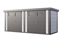 Telluria | Tuinhuis Duo 2721 | Wit-Antraciet - thumbnail