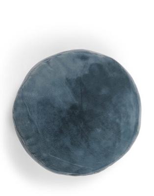 Essenza Essenza Mads Furry cushion Denim 45 cm round