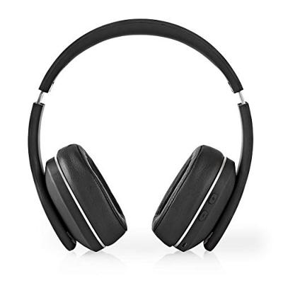 Draadloze Over-ear Koptelefoon - Maximale batterijduur: 24 uur - Ingebouwde microfoon - Drukbediening - Ondersteuning voor spraakbesturing - Volumebediening - Inclusief reiskoffer - Grijs/Zwart