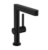 Hansgrohe Wastafelmengkraan Finoris Eengreeps 230 Draaibare Uitloop Met PushOpen Waste Mat Zwart - thumbnail