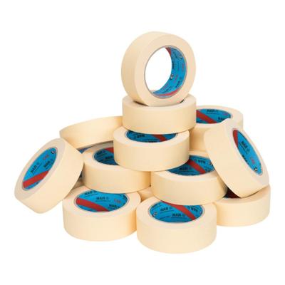 Maskingtape (nar) 58 gram/m2 38 mm x 50 meter geel-beige | 8 stuks