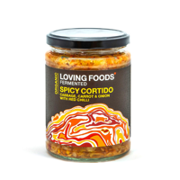 Loving Foods Spicy Cortido Kraut Zuurkool Chili/ Oregano, 500g bio - thumbnail