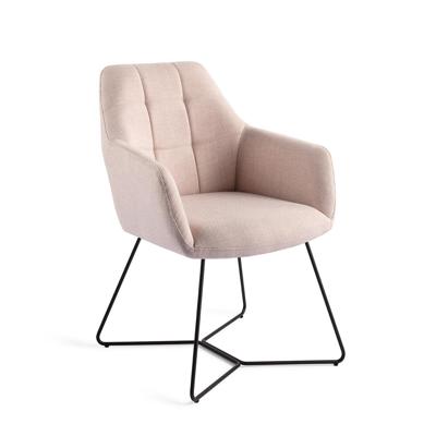 Jesper Home Noto eetkamerstoel Petal Pink beehive black