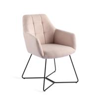 Jesper Home Noto eetkamerstoel Petal Pink beehive black - thumbnail