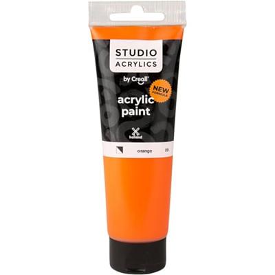 Creall Studio Acrylverf, semi-dekkend, orange (09), 120 ml/ 1 fles Creall Studio Acrylverf, semi-dekkend, orange (09), 120 ml/ 1 fles