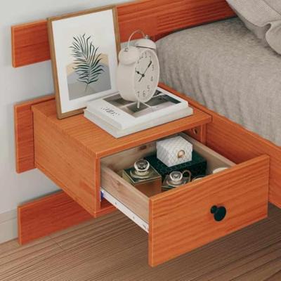 Bedframe met lade met hoofdeinde Wasbruin 75 x 190 cm Massief grenenhout Bedframe met lade met hoofdeinde Wasbruin 75 x 190 cm Massief grenenhout