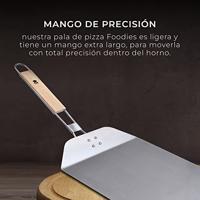 MasterPRO Pizzaschep RVS, Hout - thumbnail