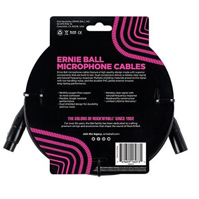 Ernie Ball 6073 Classic Microfoonkabel XLR male/XLR female 7.62m Ernie Ball 6073 Classic Microfoonkabel XLR male/XLR female 7.62m