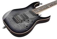 Ibanez J.Custom RG8527-BRE Black Rutile 7-snarige elektrische gitaar met koffer en certificaat - thumbnail